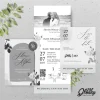 UNDANGAN PERNIKAHAN GLOSSY MENGKILAP ELEGAN - UNDANGAN NIKAH GLOSSY BW SERI 2 - BW GLOSSY A63