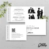 UNDANGAN PERNIKAHAN GLOSSY MENGKILAP ELEGAN - UNDANGAN NIKAH GLOSSY BW SERI 2 - BW GLOSSY A64