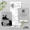UNDANGAN PERNIKAHAN GLOSSY MENGKILAP ELEGAN - UNDANGAN NIKAH GLOSSY BW SERI 2 - BW GLOSSY A65