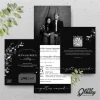 UNDANGAN PERNIKAHAN GLOSSY MENGKILAP ELEGAN - UNDANGAN NIKAH GLOSSY BW SERI 2 - BW GLOSSY A67
