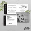 UNDANGAN PERNIKAHAN GLOSSY MENGKILAP ELEGAN - UNDANGAN NIKAH GLOSSY BW SERI 2 - BW GLOSSY A68