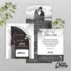 UNDANGAN PERNIKAHAN GLOSSY MENGKILAP ELEGAN - UNDANGAN NIKAH GLOSSY BW SERI 2 - BW GLOSSY A69