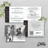 UNDANGAN PERNIKAHAN GLOSSY MENGKILAP ELEGAN - UNDANGAN NIKAH GLOSSY BW SERI 2 - BW GLOSSY A70