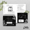 UNDANGAN PERNIKAHAN GLOSSY MENGKILAP ELEGAN - UNDANGAN NIKAH GLOSSY BW SERI 2 - BW GLOSSY A71