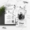 SIMPLE AND  ELEGANT  WEDDING INVITATION - FOLKSY BW INVITATIONS - FOLSKY 07