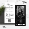 SIMPLE AND  ELEGANT  WEDDING INVITATION - FOLKSY BW INVITATIONS - FOLSKY 17
