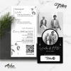 SIMPLE AND  ELEGANT  WEDDING INVITATION - FOLKSY BW INVITATIONS - FOLSKY 18
