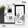SIMPLE AND  ELEGANT  WEDDING INVITATION - FOLKSY BW INVITATIONS - FOLSKY 13