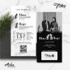 SIMPLE AND  ELEGANT  WEDDING INVITATION - FOLKSY BW INVITATIONS - FOLSKY 24