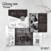 UNDANGAN NIKAH MENGKILAP MURAH ELEGAN - UNDANGAN PERNIKAHAN GLOSSY BW THREE - GLOSSY BW THREE 07