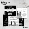 UNDANGAN NIKAH MENGKILAP MURAH ELEGAN - UNDANGAN PERNIKAHAN GLOSSY BW THREE - GLOSSY BW THREE 17