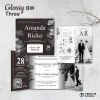 UNDANGAN NIKAH MENGKILAP MURAH ELEGAN - UNDANGAN PERNIKAHAN GLOSSY BW THREE - GLOSSY BW THREE 23