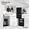 UNDANGAN NIKAH MENGKILAP MURAH ELEGAN - UNDANGAN PERNIKAHAN GLOSSY BW THREE - GLOSSY BW THREE 25