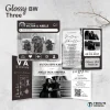 UNDANGAN NIKAH MENGKILAP MURAH ELEGAN - UNDANGAN PERNIKAHAN GLOSSY BW THREE - GLOSSY BW THREE 30