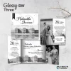 UNDANGAN NIKAH MENGKILAP MURAH ELEGAN - UNDANGAN PERNIKAHAN GLOSSY BW THREE - GLOSSY BW THREE 31