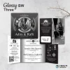 UNDANGAN NIKAH MENGKILAP MURAH ELEGAN - UNDANGAN PERNIKAHAN GLOSSY BW THREE - GLOSSY BW THREE 33