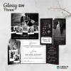 UNDANGAN NIKAH MENGKILAP MURAH ELEGAN - UNDANGAN PERNIKAHAN GLOSSY BW THREE - GLOSSY BW THREE 35
