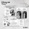 UNDANGAN NIKAH MENGKILAP MURAH ELEGAN - UNDANGAN PERNIKAHAN GLOSSY BW THREE - GLOSSY BW THREE 39
