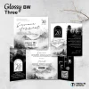 UNDANGAN NIKAH MENGKILAP MURAH ELEGAN - UNDANGAN PERNIKAHAN GLOSSY BW THREE - GLOSSY BW THREE 42