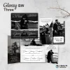 UNDANGAN NIKAH MENGKILAP MURAH ELEGAN - UNDANGAN PERNIKAHAN GLOSSY BW THREE - GLOSSY BW THREE 44