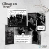 UNDANGAN NIKAH MENGKILAP MURAH ELEGAN - UNDANGAN PERNIKAHAN GLOSSY BW THREE - GLOSSY BW THREE 46