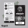 UNDANGAN MINIMALIS HITAM PUTIH - UNDANGAN GOPEK BW SERI 2 - GOPEK BW 59