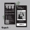 UNDANGAN MINIMALIS HITAM PUTIH - UNDANGAN GOPEK BW SERI 2 - GOPEK BW 63