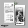 UNDANGAN MINIMALIS HITAM PUTIH - UNDANGAN GOPEK BW SERI 2 - GOPEK BW 67