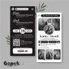 UNDANGAN MINIMALIS HITAM PUTIH - UNDANGAN GOPEK BW SERI 2 - GOPEK BW 68