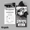 UNDANGAN MINIMALIS HITAM PUTIH - UNDANGAN GOPEK BW SERI 2 - GOPEK BW 70
