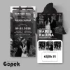 UNDANGAN MINIMALIS HITAM PUTIH - UNDANGAN GOPEK BW SERI 2 - GOPEK BW 73