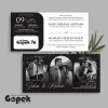 UNDANGAN MINIMALIS HITAM PUTIH - UNDANGAN GOPEK BW SERI 2 - GOPEK BW 76