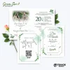 UNDANGAN PERNIKAHAN MURAH - UNDANGAN NIKAH BORDERLESS - UNDANGAN FULLCOLOR GREEN - GREEN 05