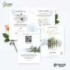 UNDANGAN PERNIKAHAN MURAH - UNDANGAN NIKAH BORDERLESS - UNDANGAN FULLCOLOR GREEN - GREEN 09