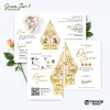 UNDANGAN PERNIKAHAN MURAH - UNDANGAN NIKAH BORDERLESS - UNDANGAN FULLCOLOR GREEN - GREEN 12