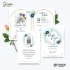 UNDANGAN PERNIKAHAN MURAH - UNDANGAN NIKAH BORDERLESS - UNDANGAN FULLCOLOR GREEN - GREEN 17