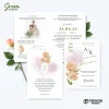 UNDANGAN PERNIKAHAN MURAH - UNDANGAN NIKAH BORDERLESS - UNDANGAN FULLCOLOR GREEN - GREEN 18