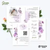 UNDANGAN PERNIKAHAN MURAH - UNDANGAN NIKAH BORDERLESS - UNDANGAN FULLCOLOR GREEN - GREEN 25