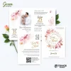UNDANGAN PERNIKAHAN MURAH - UNDANGAN NIKAH BORDERLESS - UNDANGAN FULLCOLOR GREEN - GREEN 28