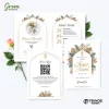UNDANGAN PERNIKAHAN MURAH - UNDANGAN NIKAH BORDERLESS - UNDANGAN FULLCOLOR GREEN - GREEN 29