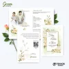 UNDANGAN PERNIKAHAN MURAH - UNDANGAN NIKAH BORDERLESS - UNDANGAN FULLCOLOR GREEN - GREEN 33
