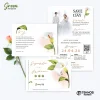 UNDANGAN PERNIKAHAN MURAH - UNDANGAN NIKAH BORDERLESS - UNDANGAN FULLCOLOR GREEN - GREEN 40