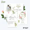 UNDANGAN PERNIKAHAN MURAH - UNDANGAN NIKAH BORDERLESS - UNDANGAN FULLCOLOR GREEN - GREEN 43