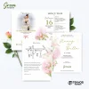 UNDANGAN PERNIKAHAN MURAH - UNDANGAN NIKAH BORDERLESS - UNDANGAN FULLCOLOR GREEN - GREEN 44