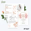 UNDANGAN PERNIKAHAN MURAH - UNDANGAN NIKAH BORDERLESS - UNDANGAN FULLCOLOR GREEN - GREEN 45