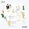 UNDANGAN PERNIKAHAN MURAH - UNDANGAN NIKAH BORDERLESS - UNDANGAN FULLCOLOR GREEN - GREEN 47