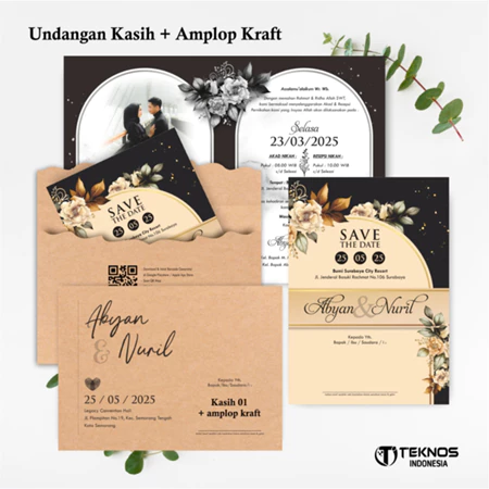 UNDANGAN PERNIKAHAN AMPLOP AESTHETIC - UNDANGAN NIKAH AMPLOP KASIH - UNDANGAN AMPLOP KEKINIAN - Gambar 8