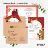 UNDANGAN PERNIKAHAN AMPLOP AESTHETIC - UNDANGAN NIKAH AMPLOP KASIH - UNDANGAN AMPLOP KEKINIAN - KASIH 07 + A. KRAFT