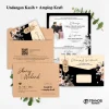 UNDANGAN PERNIKAHAN AMPLOP AESTHETIC - UNDANGAN NIKAH AMPLOP KASIH - UNDANGAN AMPLOP KEKINIAN - KASIH 08 + A. KRAFT