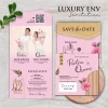 UNDANGAN PERNIKAHAN GLOSSY FULL COLOUR ELEGANT - LUXURY ENVELOPE INVITATION - LUXURY ENV 06